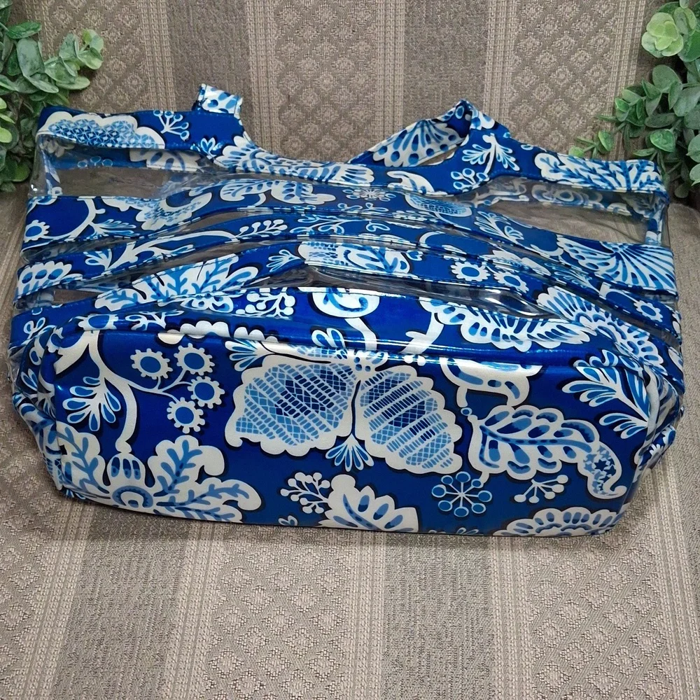 Vera Bradley Blue Lagoon Clear Tote